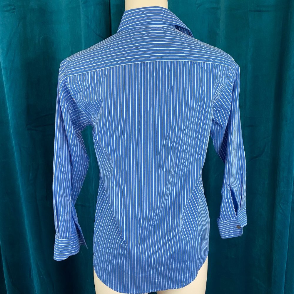 Chaps Boys Youth Striped Button Up Dress Shirt - Picture 5 of 5